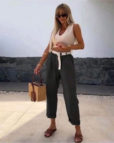 kompleti prsluk i pantalone: Visok struk, Kilote — 1