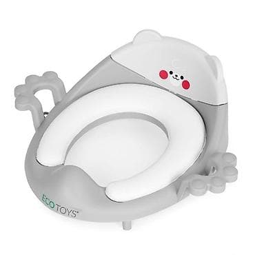 Adapter za WC šolju sa rukohvatima za decu – ECOTOYS, siva boja Šifra