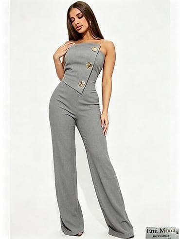 Overalls: 🔥Elegantni ženski kombinezon bez naramenica –,Made in Italy.
✅2400 din — 4