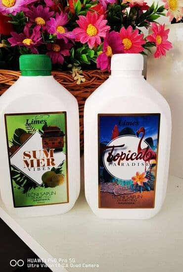 Limes tečni sapun sa D-pantenolom, dostupan u dva mirisa: Summer