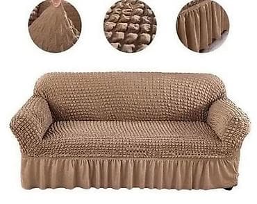 Furniture Covers: ✅Rastegljiva navlaka za trosed sa volanom Prekrivaci za Trosed /kauc — 5