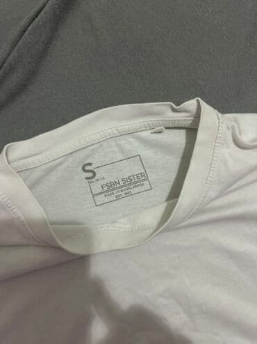 crop top h m: S, Cotton, color - White — 2