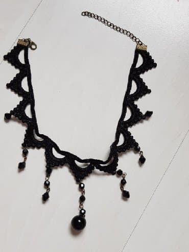 srebrna ogrlica sa krsticem: Choker, Handmade — 1