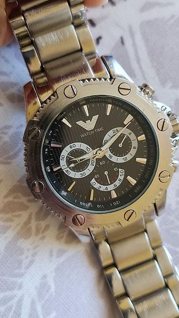 Muški ručni sat WATCH TIME sa hronografskim izgledom - Kućište i na lalafo.rs Muški ručni sat WATCH TIME sa hronografskim izgledom - Kućište i
