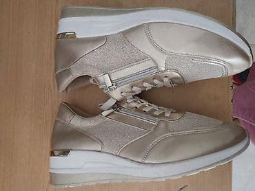 Venčanice i aksesoari: Ženske patike – zlatne/šampanj ton - Elegantne platforme sa — 3