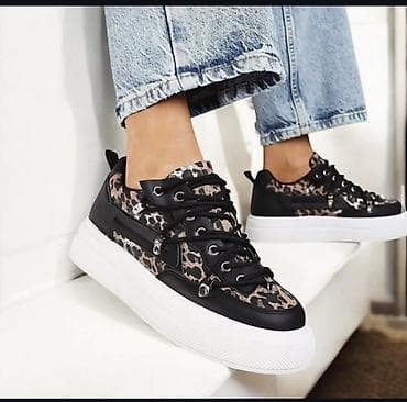 philipp plein patike original: Moderne ženske patike sa animal printom - Dizajn: kombinacija crne — 1