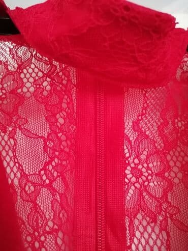 haljine c a: S (EU 36), color - Red, Cocktail, Long sleeves — 4