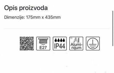 polovna pumpa za bazen: Šifra: 61753 Brend: MITEA Lighting Artikal: Stubna lampa Tip grla: E27 — 1
