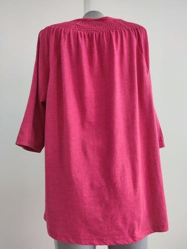 Women's Clothing: 5XL, Spandex, Single-colored, color - Pink — 3