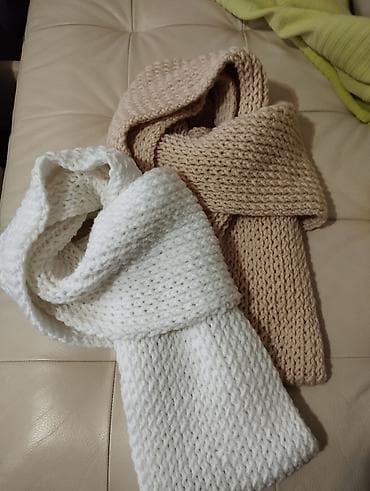 torbe za put: Šalovi novi 2 kom za 1500din, ručno pleteni, dupli. 200x20cm. Može i — 10