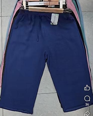 armani si: Pantalone siroke sa elastičnim pojasom i učkurom. - Boje: bež, roza — 4