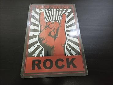 Na prodaju nova metalna tabla sa natpisom Rock, dimenzija 20 X 30 cm