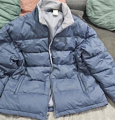 massimo dutti jakne: Plava zimska jakna sa punjenjem perjem- otporna na vodu Xl - Topla — 2