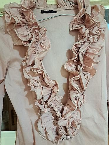 Tunike: Ružičasta tunika/bluza sa volanima - Model: duža tunika/bluza sa — 7