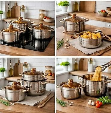 crna orhideja cena: 6-DELNI SET LONACA ✔ Premium INOKS 18/10 set sa 6 delova ✔ Vrhunska — 1