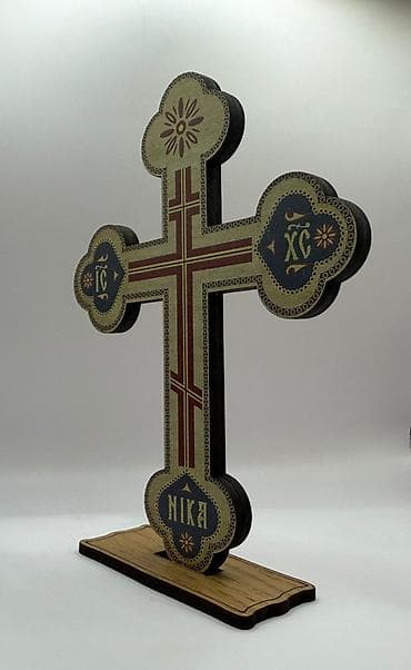 bela kuhinja: Pravoslavni devotionalni set - Ikona na drvetu: bogato kolorisana — 8