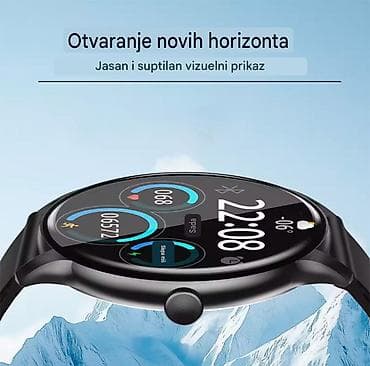 swarovski sat: Nov pametni sat sa dva kaiša silikonskim i metalnim. Širina kaiša je — 1