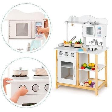 kupujemprodajem decije kuhinje: Drvena kuhinja za decu sa dodacima – ECO TOYS Šifra proizvoda — 6