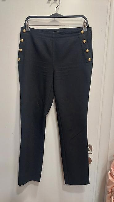 ZARA ženske pantalone sa zlatnim dugmadima - Model: visok struk sa