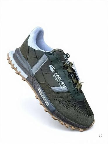 Patike: Lacoste patike – muški model u maslinasto zelenoj boji - Dizajn — 1