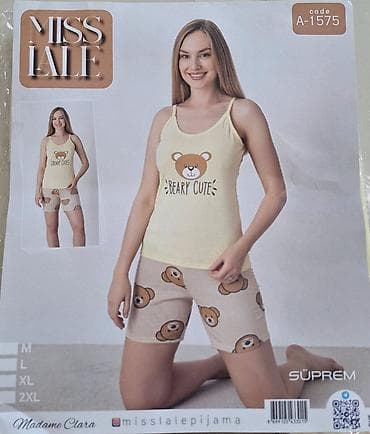 muške pidžame veliki brojevi: L, M, XL, bоја - Roze — 5