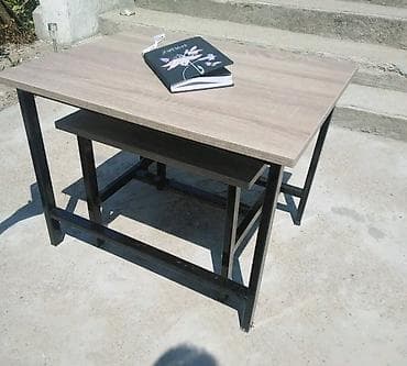 Set od 2 klub stola – industrijski dizajn - Materijal: ploča u dekoru