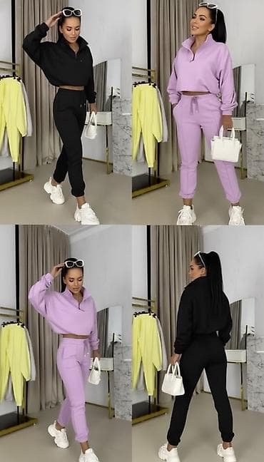 svetlece pidzame beograd: 💫komplet trenerke – gornji deo sa polurolkom i rajsfešlusom + donji — 2