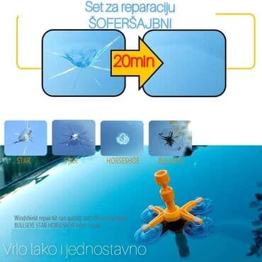 zastita za soferku od snega: Cena 1200 din Set za reparaciju vetrobranskog stakla / šoferke — 1