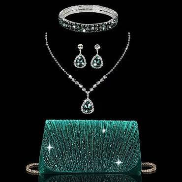 paciotti cipele cena: Svečani set za posebne prilike – torbica i nakit sa kristalima — 2