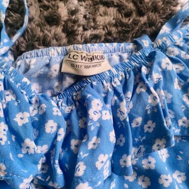 torbe sa sirokim kaisem: Lc Waikiki, Cotton, Floral, color - Light blue — 2