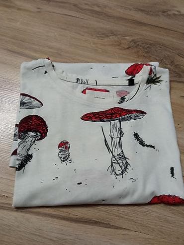 poklon za decka: Majica sa kratkim rukavima – print pečuraka - Boja: svetla/ljuska — 3