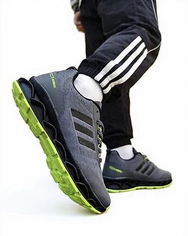 Patike: Muške sportske patike sa amortizujućim đonom - Dizajn: siva gornjište — 1