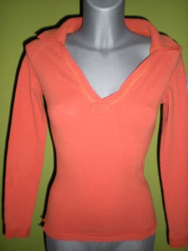 tank top h m: One size, Cotton, Single-colored, color - Orange — 1