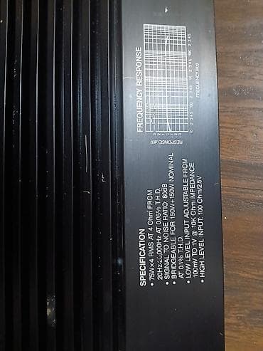 Computers, Laptops & Tablets: Auto pojačalo Sams – 4 kanala, bridgeable Specifikacije (preuzeto sa — 4