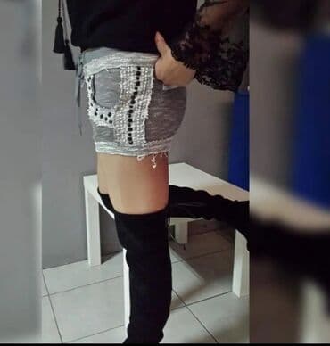 pantalone od vestacke koze: S (EU 36), bоја - Siva — 4