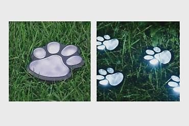 komarnik sa magnetima: LED solarne lampe – šape (set 6 komada) 🐾 Prodajem dekorativne solarne — 1