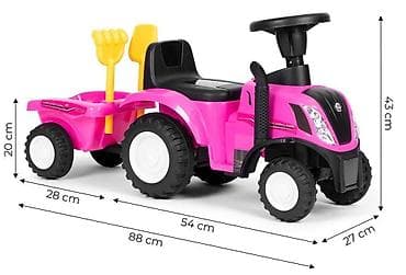 bozicni voz igracka: TRAKTOR SA PRIKOLICOM PINK – ECO TOYS Šifra proizvoda: 658T PINK-250 — 6