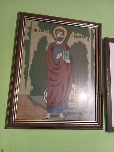 Ručni vez – Ikona Sveti Luka, uramljen