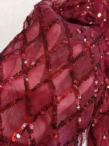 Haljine: SHEIN Modely elegantni kombinezon - Gornji deo: bordo/crveni til sa — 10