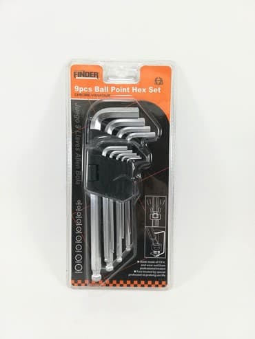 Setovi ručnog alata: Set inbus kljuceva 9komada 170 mm FINDER Set inbus kljuceva 9komada — 1