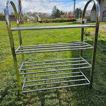 forma ideale namestaj: 04. Polica za obuću inox Prenosivi cipelarnik od nerdjajućeg metala — 4