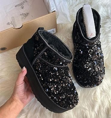 zenske cizme sa platformom: Čizme, 38, bоја - Crna — 3