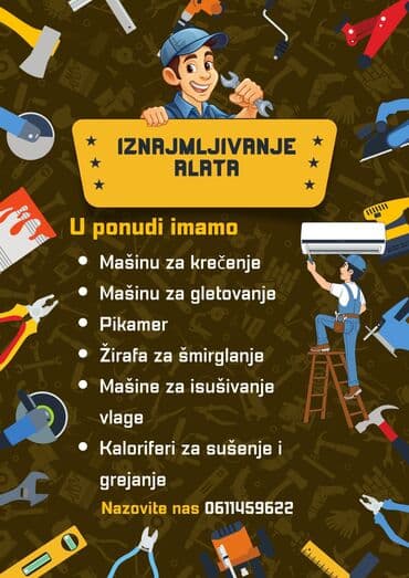 Šivenje i popravka odeće: Usluga: Iznajmljivanje profesionalnih mašina za izvlačenje vlage – — 20