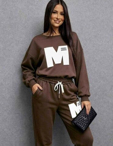 novi pazar duksevi: Ženski komplet trenerke – duks + donji deo - Model: casual sportski — 7