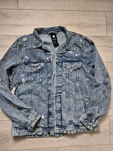 jakne od jelenske koze: Muška teksas jakna SMOG, veličina XL. - Klasičan kroj sa kragnom i — 1