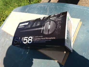 Zvučnici i stereo sistemi: Shure SM-58, nov mikrofon sa kablom i drzacem. fixno 40e. (ovi — 4