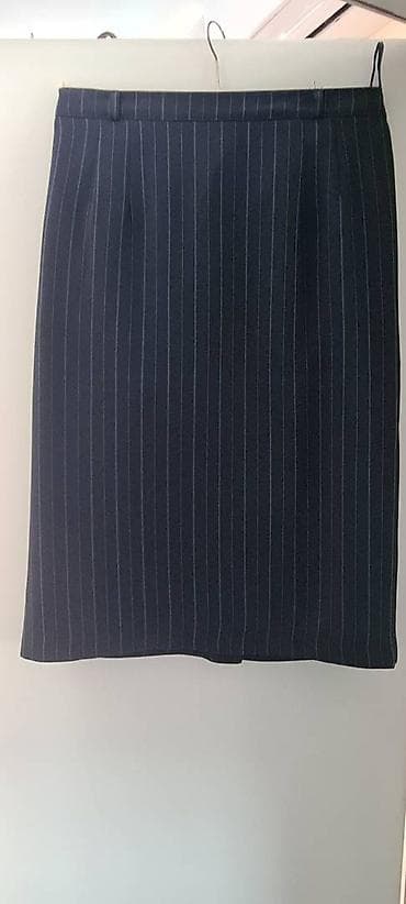 Midi suknja, sa prugicama, sa postavom, veličina 40