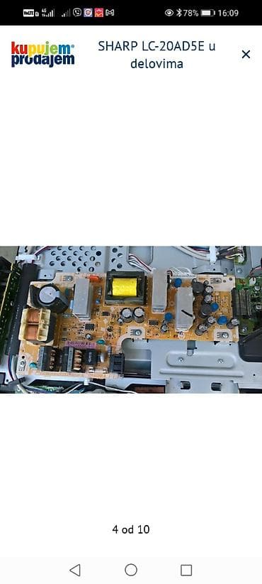 obicna antena za tv: SHARP LC-20AD5E – delovi za TV Dostupni originalni moduli i — 5