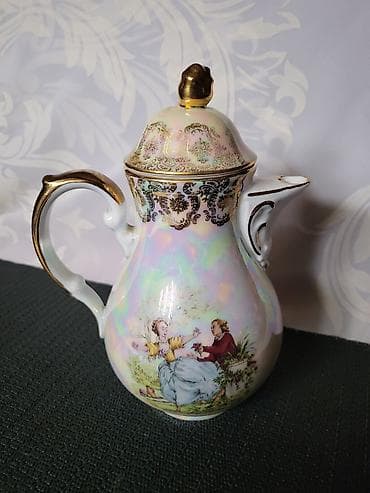 mala jelka: Bokal 1918g + Oscar Shaller Bavaria porcelan. Bokal je nov,pozlata — 7