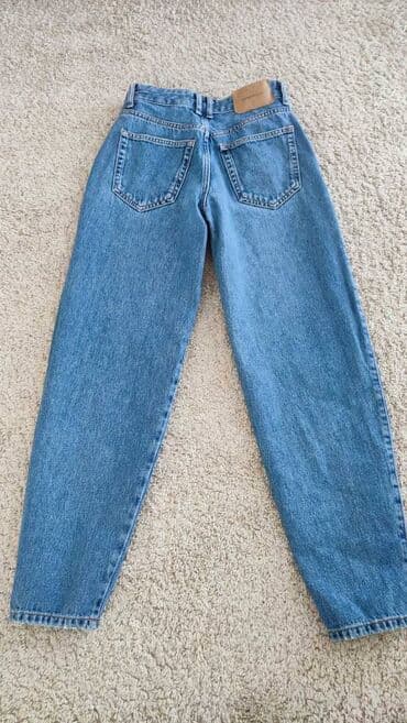 pocepane pantalone: Pull&Bear skoro nove balon farmerke 34 XS . Dužina 99cm, poluobim — 2